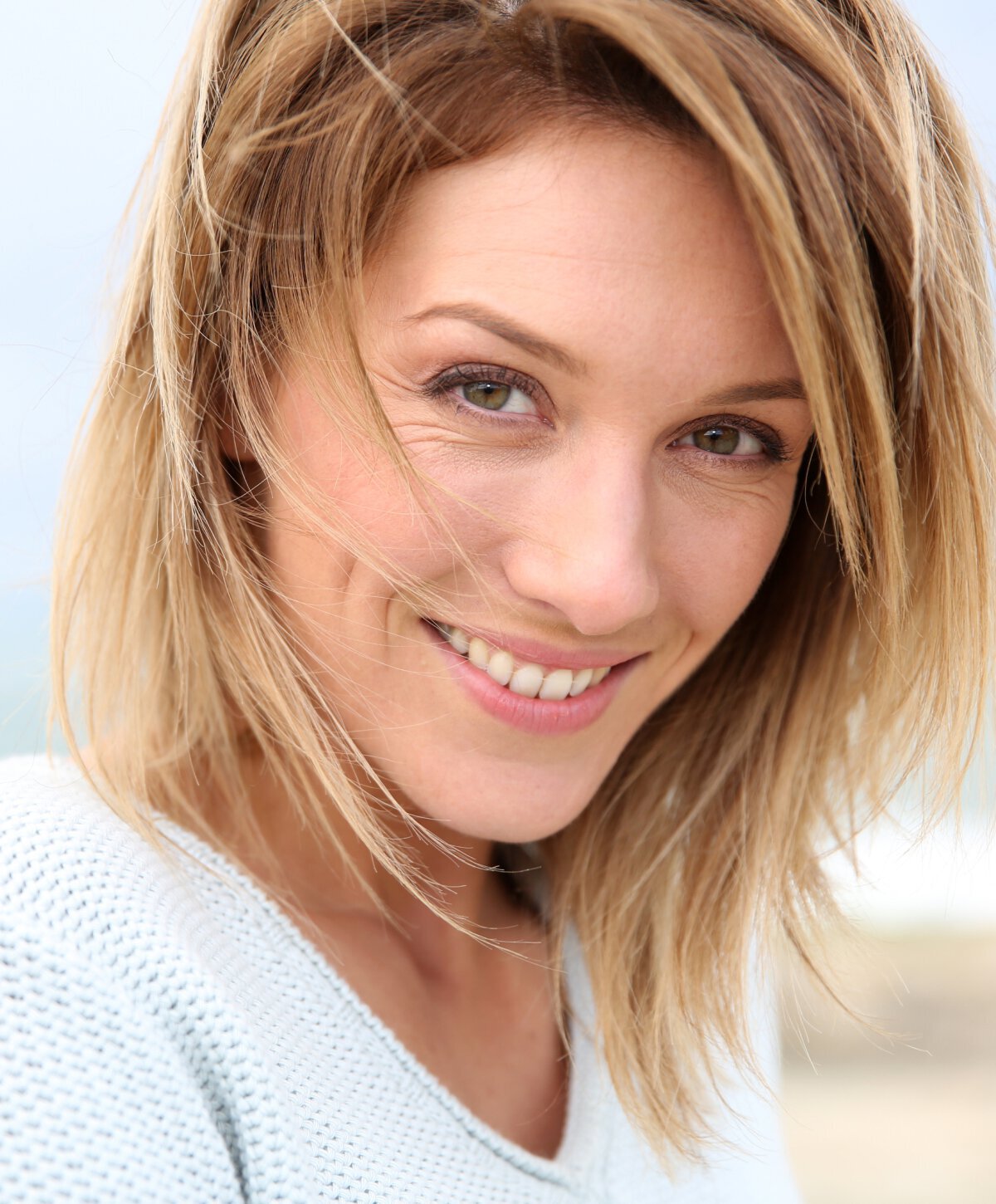 San Diego food allergies model smiling